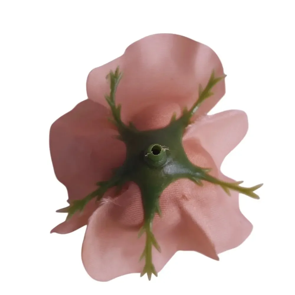 50 Peach Orange Satin Rose Heads Stemless Wedding Floral Craft DIY 2.5in Flowers